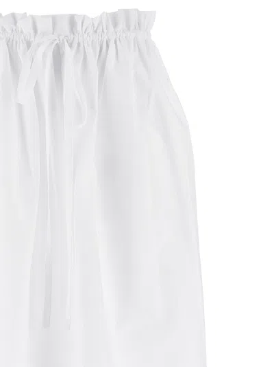 Fabiana Filippi Bag Style Midi Skirt With Drawstring Waist