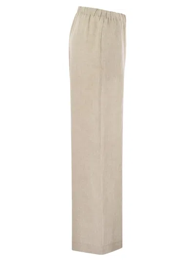 Shop Fabiana Filippi Linen Trousers