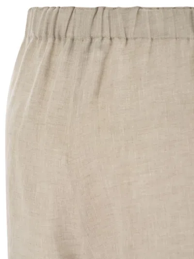 Fabiana Filippi Relaxed Fit Wide Leg Linen Trousers