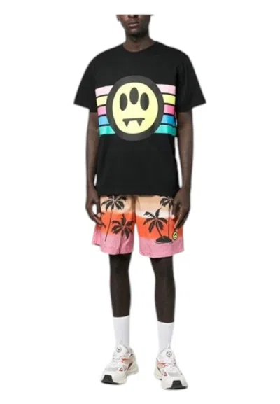 Barrow Poplin Bermuda Shorts Unisex In Black