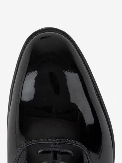 Crockett & Jones Overton Derby Shoes In Black