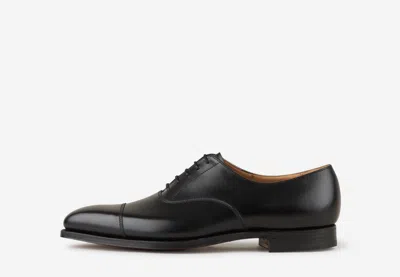 Crockett & Jones Lonsdale Lace-up Shoes With Smooth Finish And Cap Toe In Black