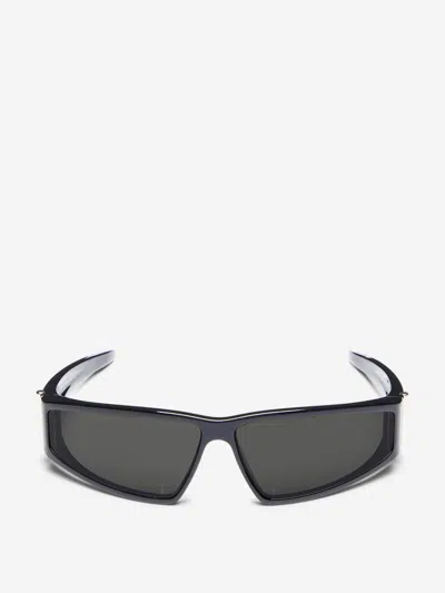 Alexander Mcqueen Geometric Frame Sunglasses In Black