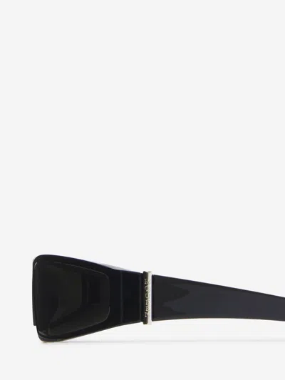 Alexander Mcqueen Geometric Frame Sunglasses In Black