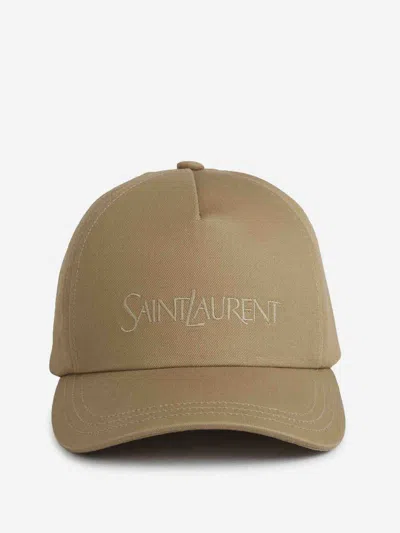 Saint Laurent Cap In Brown