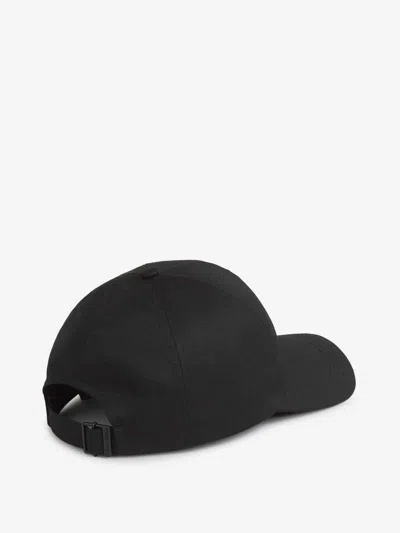 Saint Laurent Cotton Logo Cap In Black