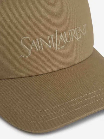 Saint Laurent Cap In Brown