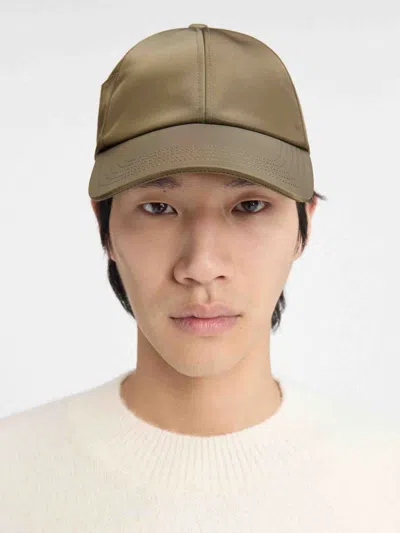 Jacquemus Ovalie Nylon Cap In Military Green