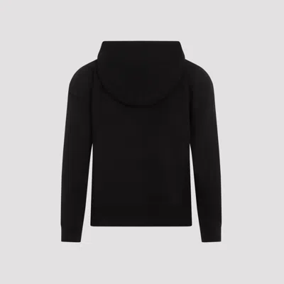 Jacquemus The Gros Grain Cropped Hooded Sweatshirt In Black