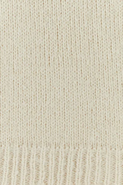 Jil Sander Cream Mohair Blend Sweater In Multicolor