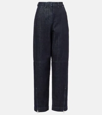Jacquemus Women's Le Cargo De-nîmes Jean In Navy