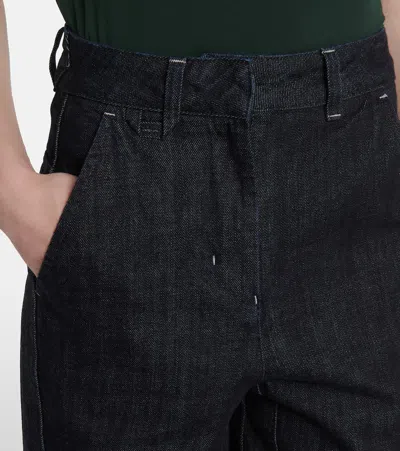 Jacquemus Women's Le Cargo De-nîmes Jean In Navy