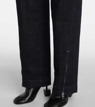 Jacquemus Women's Le Cargo De-nîmes Jean In Navy