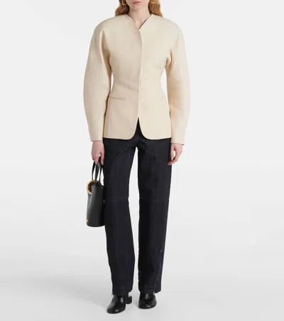 Jacquemus Women's Le Cargo De-nîmes Jean In Navy