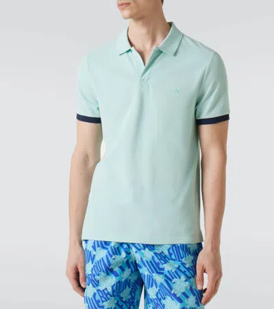 Vilebrequin Turtle-embroidered Polo Shirt In Blue