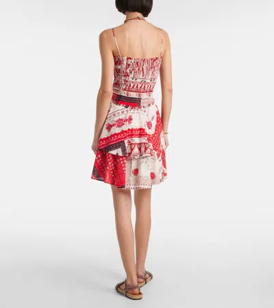 Isabel Marant Étoile Anka Paisley Print Smocked Cotton Sundress In Multi