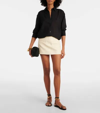 Amanu Kalahari Leather Sandals In Black