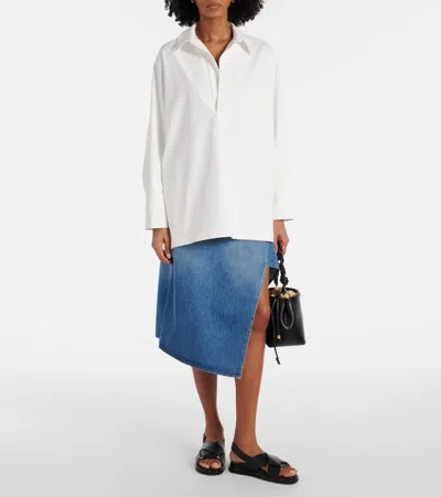 Plan C Oversized Shirt In Chalk