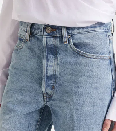 Frame The Lax High-rise Flared Jeans In Johanna Raw Fray