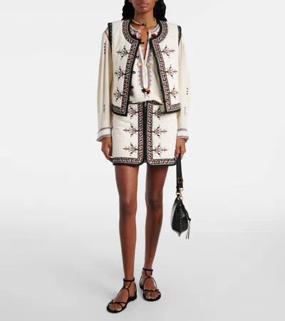 Isabel Marant Étoile 'pelson' Top In Viscose In Ecru