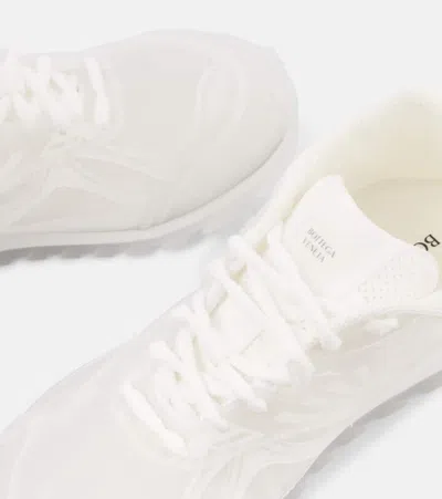 Bottega Veneta Orbit Transparent Rubber Sneakers In White