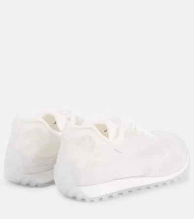 Bottega Veneta Orbit Transparent Rubber Sneakers In White