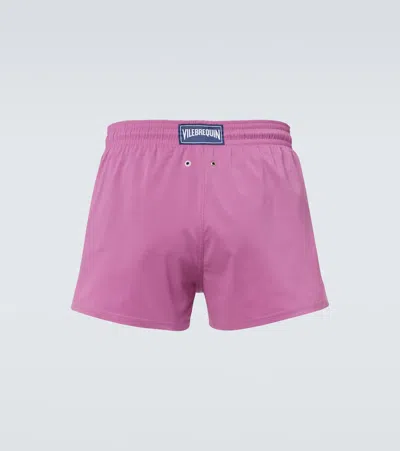 Vilebrequin Logo Swim Trunks In Pink