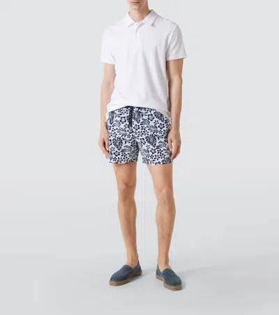 Vilebrequin Terry Cotton Pacific Polo Shirt In White