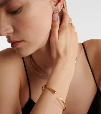 Bucherer Fine Jewellery Inner Fire 18kt Gold Bangle With Diamonds In Gold