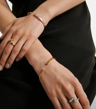 Bucherer Fine Jewellery Inner Fire 18kt Gold Bangle With Diamonds In Gold