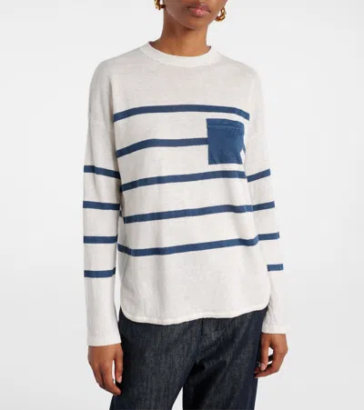 S Max Mara Ombre Linen Sweater In Multicoloured