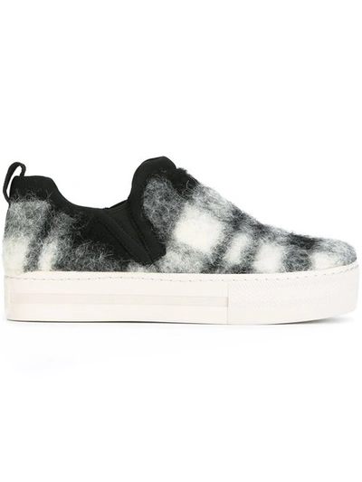 Shop Ash Checked Slip-on Sneakers
