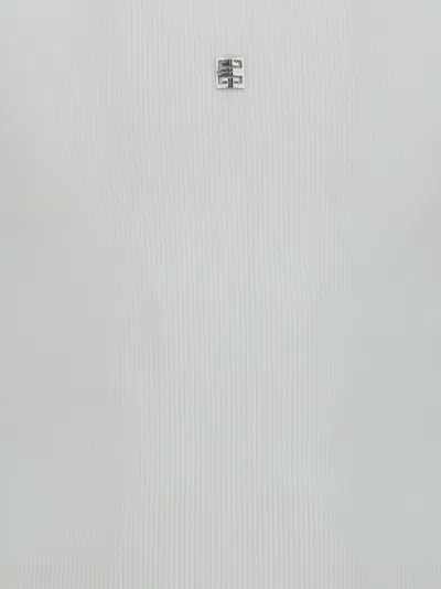 Givenchy Canotta In Cotone Stretch Bianco Donna In White