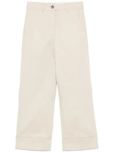Nine In The Morning On Stage Trousers In Neutrals