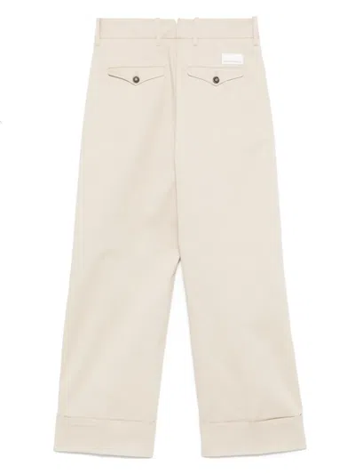Nine In The Morning On Stage Trousers In Neutrals