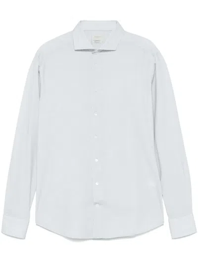 Traiano Milano Cutaway-collar Shirt In Green