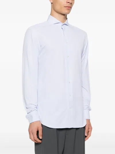 Traiano Milano Cutaway Collar Shirt In White