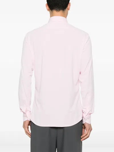 Traiano Milano Cutaway-collar Shirt In Pink
