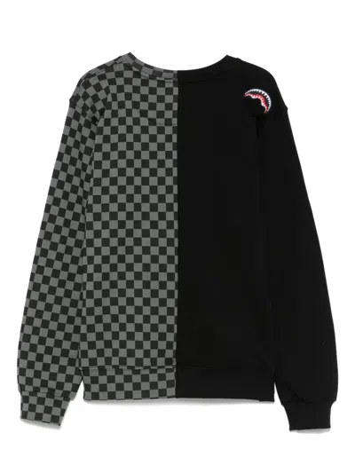 Sprayground Kid Splatter Bunny Split Sweatshirt In Black