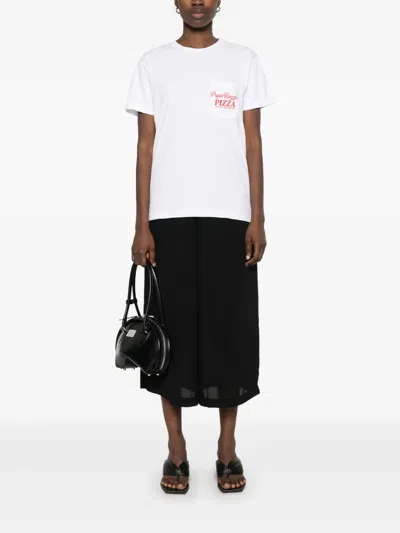 Local Authority Slogan-print T-shirt In White