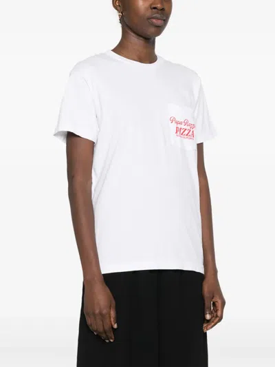 Local Authority Slogan-print T-shirt In White