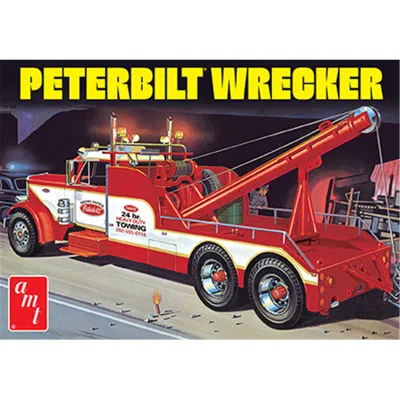 Amt 1 By 25 Scale Peterbilt 359 Wrecker Plastic Model Kit