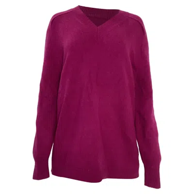 Theory Karenia Crewneck Cashmere Sweater In Purple