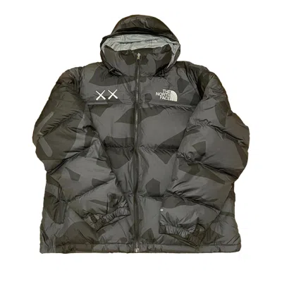 Pre-owned The North Face X Kaws Retro 1996 Nuptse Jacket 'black'