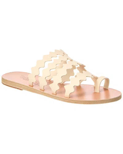 Ancient Greek Sandals Niki Onda Leather Sandal In White