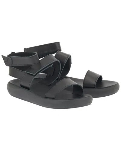 Ancient Greek Sandals Nostalgia Leather Sandal In Black