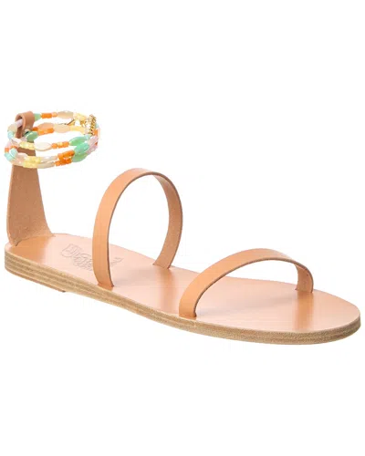 Ancient Greek Sandals Smirni Leather Sandal In Beige