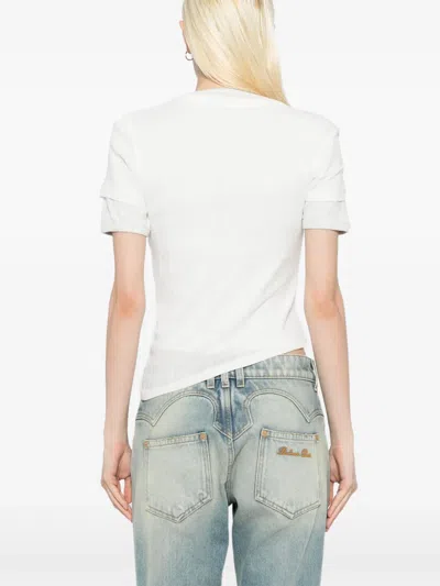 Christopher Esber Sheer Ribbed T-shirt In White