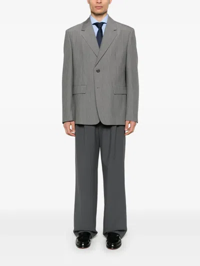 Traiano Milano Cutaway-collar Shirt In Blue