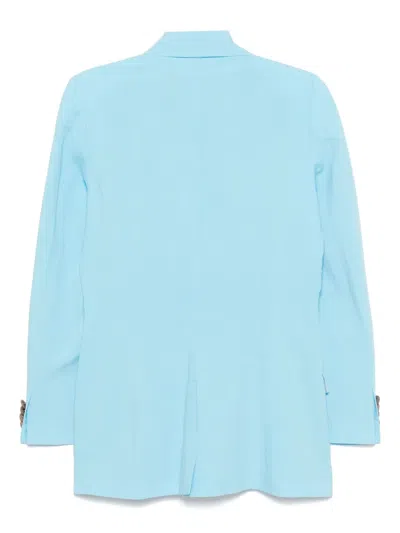 Merci Single-breasted Blazer In Blue